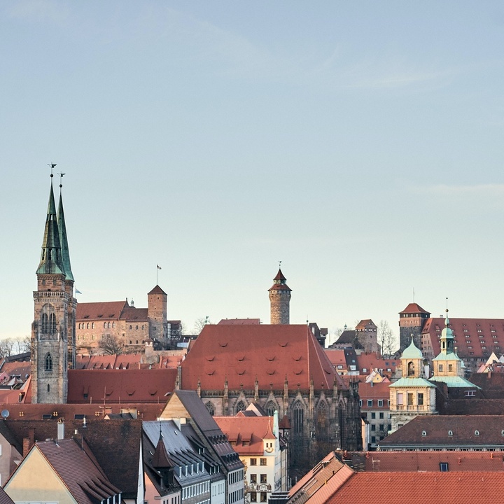 Panoramabild der Stadt Nürnberg