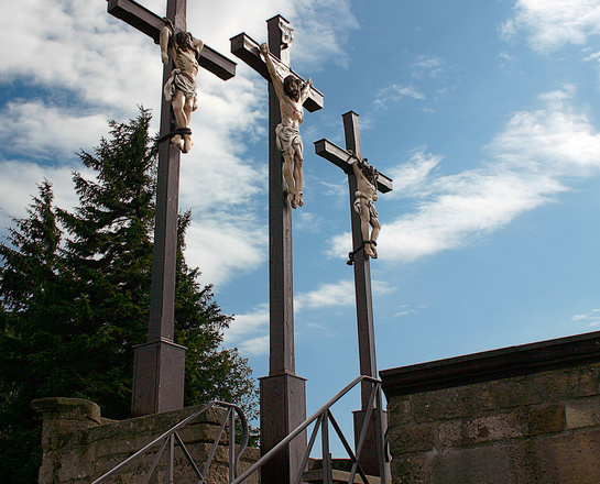 Kreuzigungsgruppe am Kreuzberg in der Rhön
